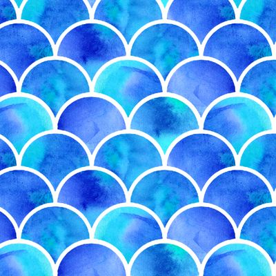 Blue mermaid's scales. Синяя чешуя русалки