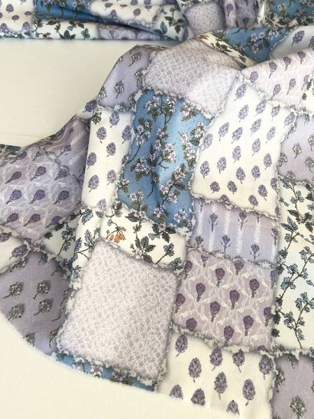 БОТАНИЧЕСКИЕ ЭСКИЗЫ, ГОЛУБОЙ - 100% хлопок 5