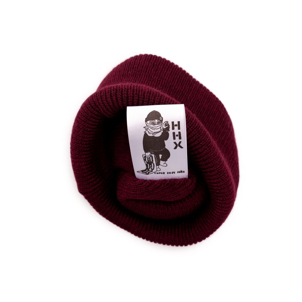 Шапка ННХ AW25 Фудзи бордо