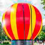 Надувная качель «Огненный полёт», 7,3×7,3×5,2 м