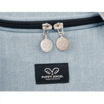 111 Сумка авиа "Фаворит" , джинсовая / сумка-переноска для САМОЛЕТА Puppy Angel / DENIM "Herringbone Travel Carrier"