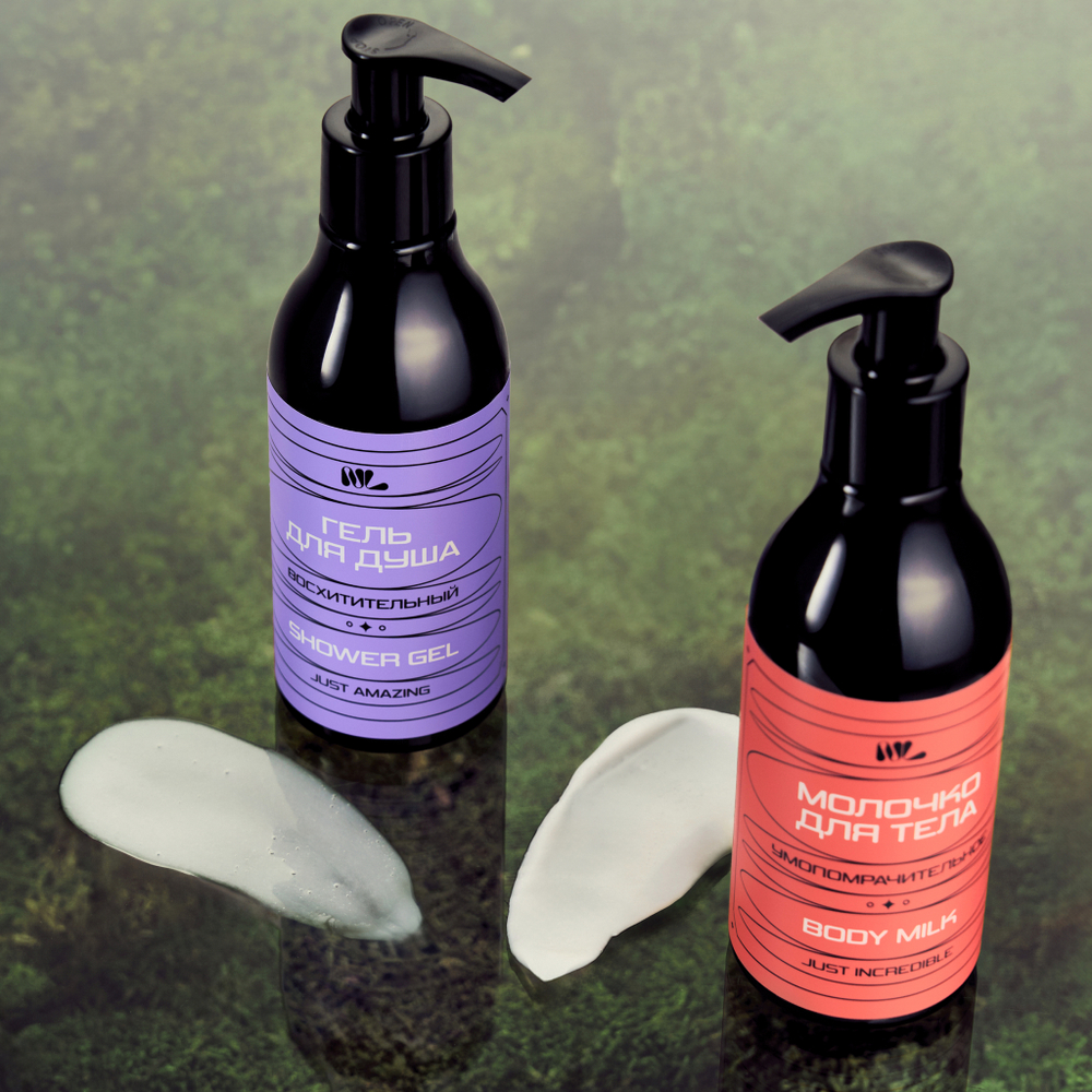 Набор для тела, гель для душа и молочко по 200мл