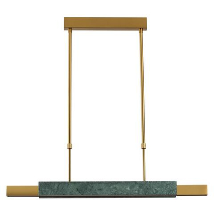 4360/25L MIDCENT ODL24 000 изумрудный мрамор/антич.бронза/металл/акрил Подвесной светильник IP20 LED 25W 3000K 220V MARMI