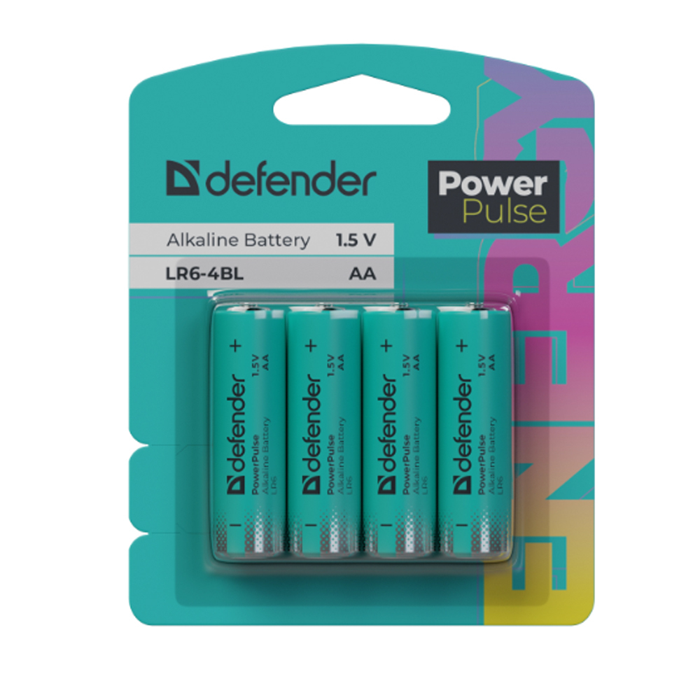 батарейка Defender LR6-4BL AA PowerPulse