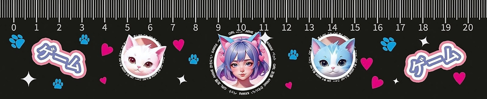 Закладка-линейка 20см. "Милая парочка 2025" (Пчелка)