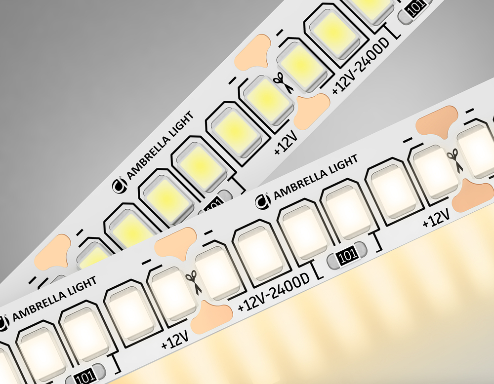 GS1401 2835 240Led/ 17W m/ 12V IP20 3000K/ 5000*10*1.2mm (2 конт.)
