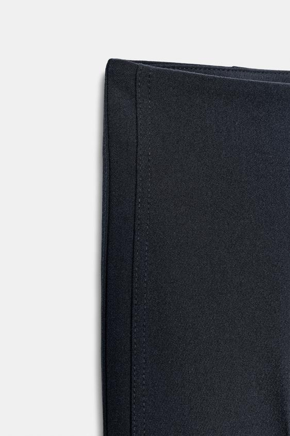 ZARA БРЮКИ FLARE С БОКОВЫМИ ШВАМИ, МОРСКОЙ СИНИЙ