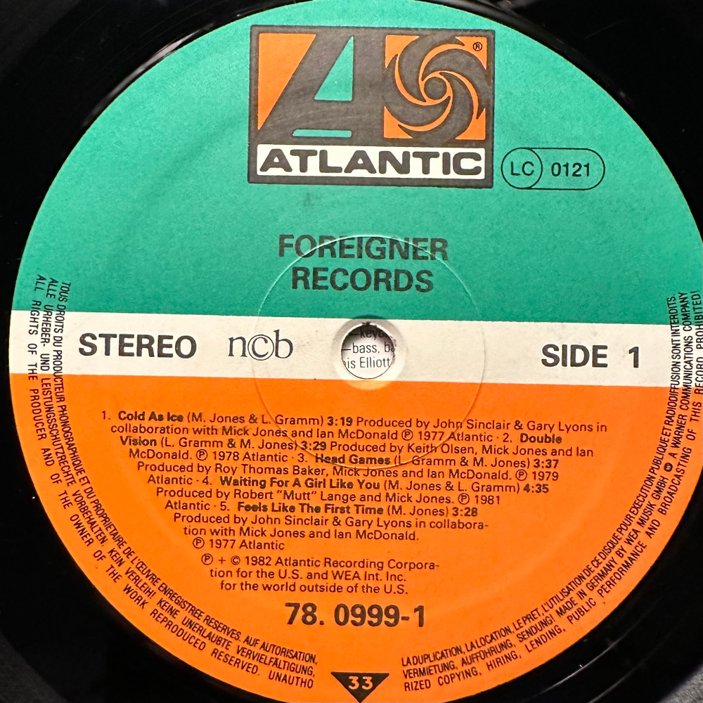 Foreigner – Records (Скандинавия 1982г.)