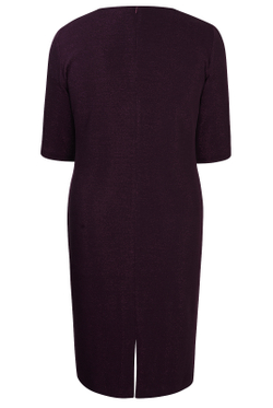 Трикотажное платье 1207Л, слива #161С051207Л