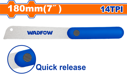 Пила тяговая 180 мм 14TPI (10/60) WADFOW WHW9G07