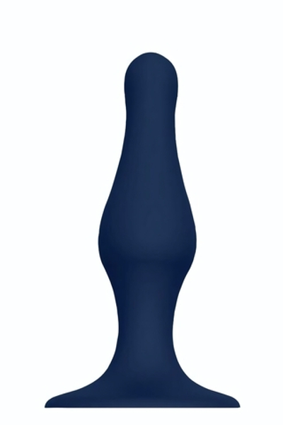Синяя анальная пробка SILICONE PLUG LARGE - 15,6 см. (Цвет: синий)