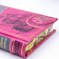 Купер Дж. Ф. "Последний из могикан". Подарочная книга в кожаном переплете