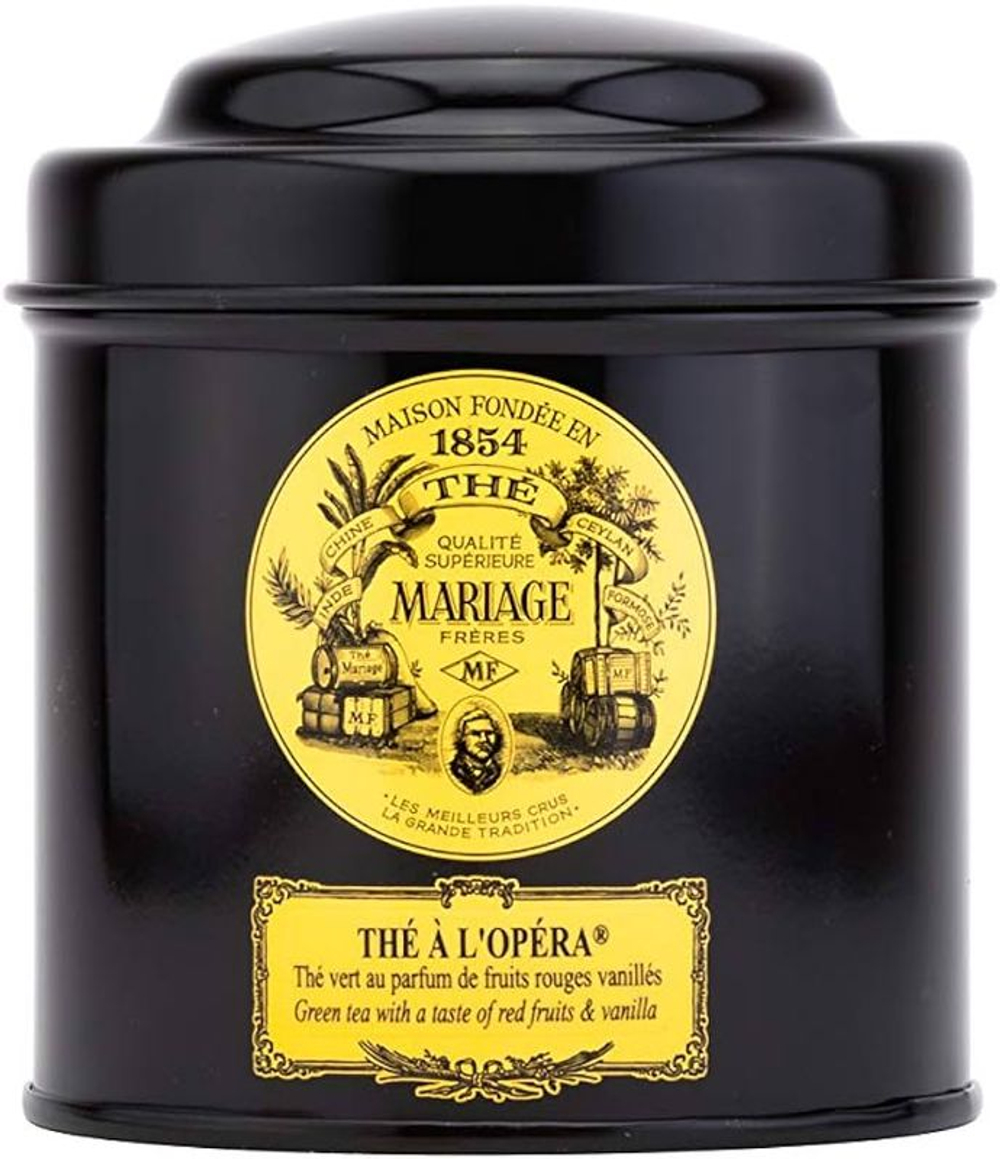 Зеленый чай Mariage Freres The a l'Opera с красными фруктами и ванилью, 2x100г