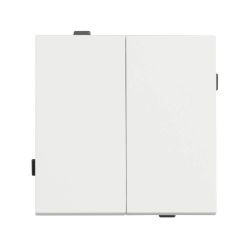 Механизм выключателя двухклавишный непроходной SWT-TENDO-MK02-SFPL-WH (230V, 10A) (Arlight, Матовый белый) 054547