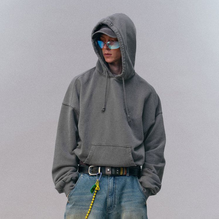 25NOWY0101067 Худи NOTHOMME Retro street MONTE, серый