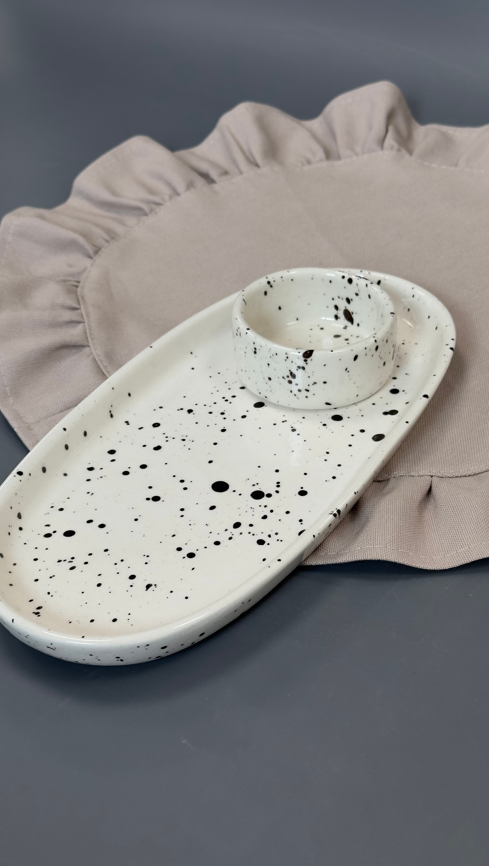 Тарелка овальная с бортом 26,5*12 см h 2,3 см MANPUPUNER