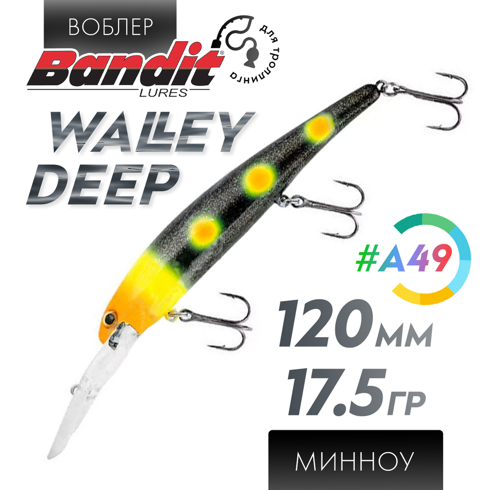 Воблер Bandit Walleye Deep (120мм, 17.5гр)