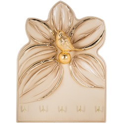 Полка-ключница Зарничка Блум Айвори Мраморное золото