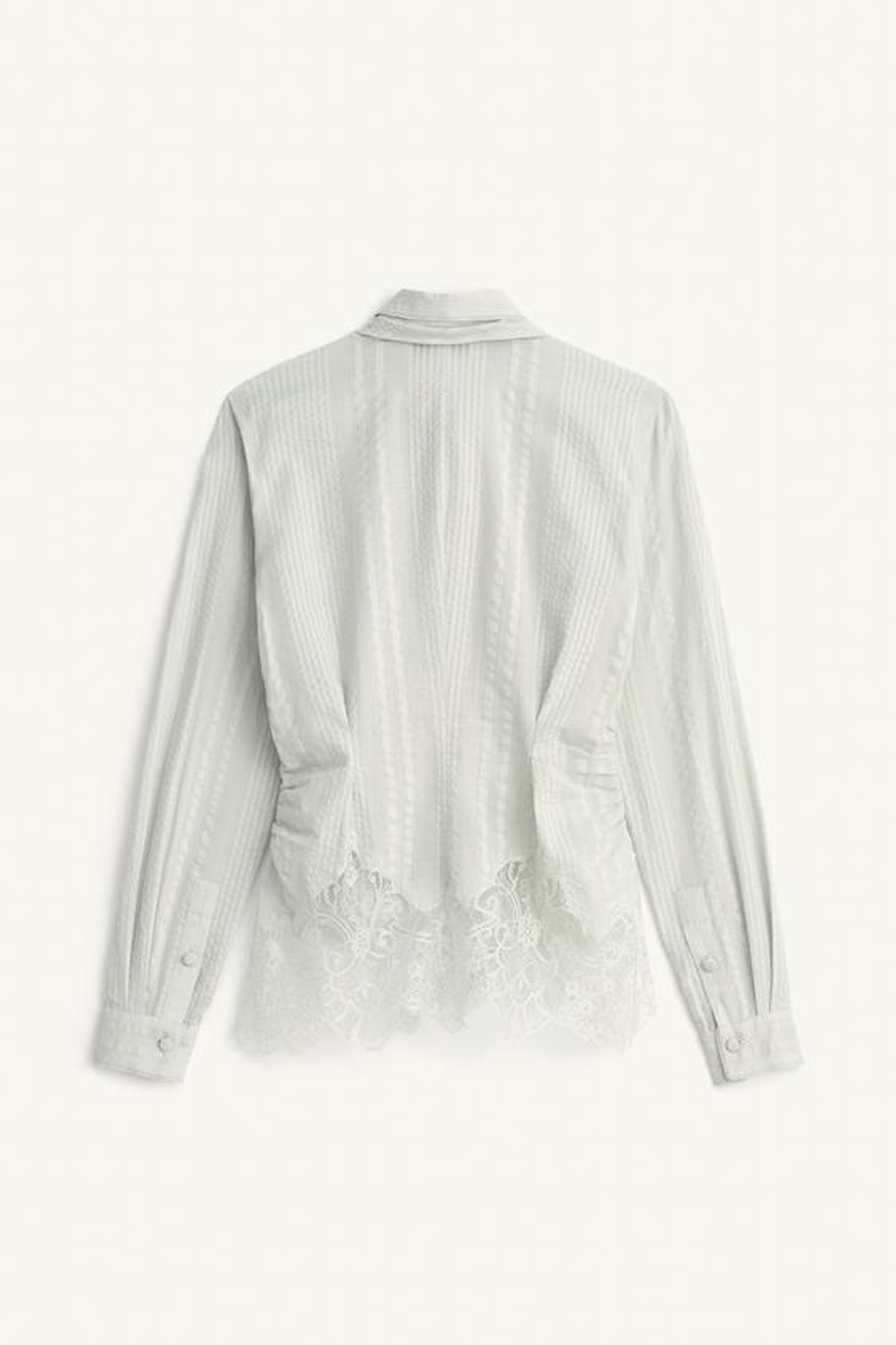 РУБАШКА С ШНУРКАМИ И КРУЖЕВОМ, ОГРАНИЧЕННАЯ СЕРИЯ - ZARA