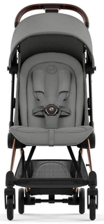 Коляска Cybex Coya Rosegold Frame Cloud T i-Size Leaf Green Plus Mirage Grey с дождевиком и бампером