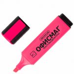 Текстовыделитель ОФИСМАГ, РОЗОВЫЙ, линия 1-5 мм, 151205