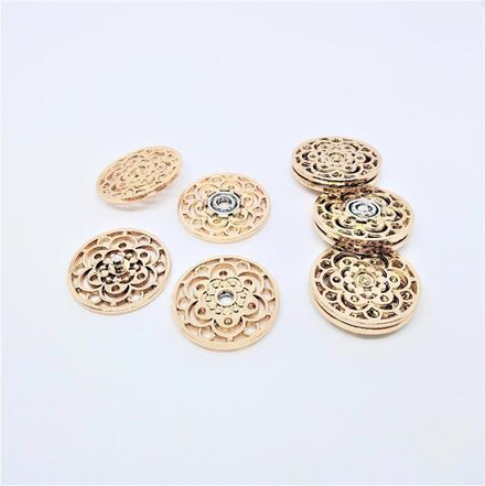 Кнопки №1246, 21мм, цв.золото (MS K-86)