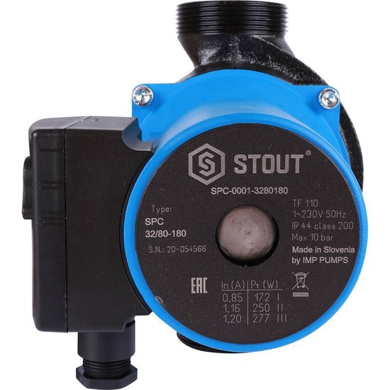 Циркуляционный насос Stout 32/80-180 с гайками (SPC-0010-3280180)