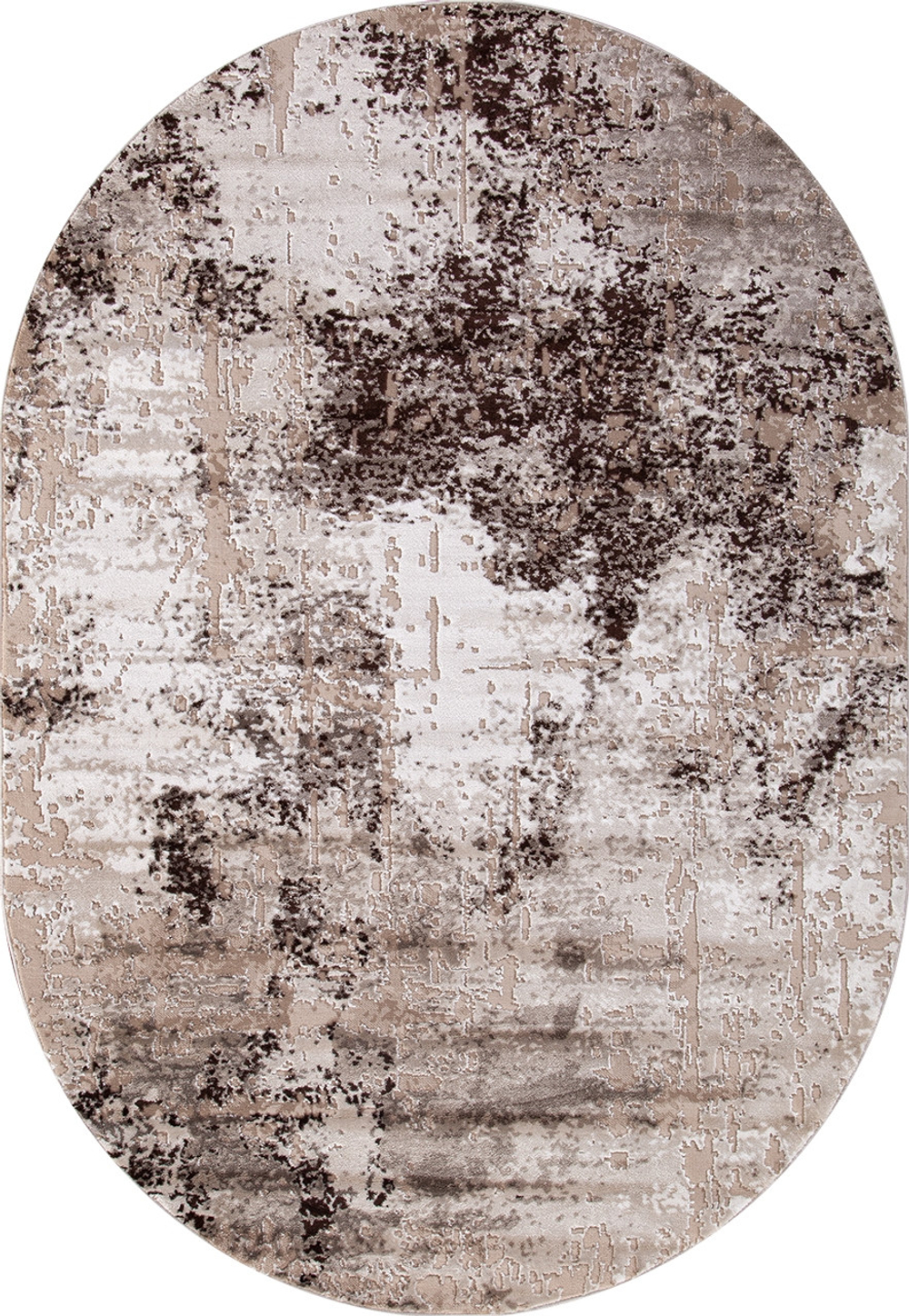 Ковер 04047B - DARK BROWN - Овал - коллекция ARMINA размер 80*150 см