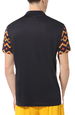 Мужское теннисное поло Australian Polo Ethno Ace - white