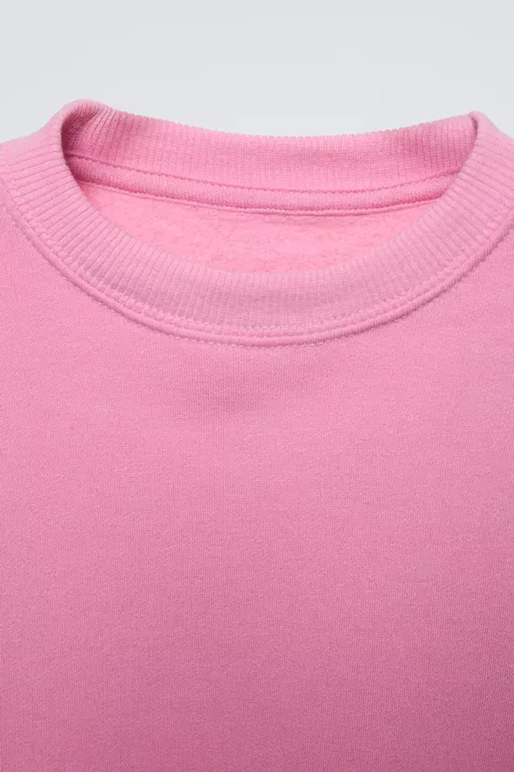 ZARA ОДНОТОННАЯ ТОЛСТОВКА, РОЗОВЫЙ