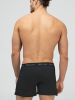 Мужские трусы-шорты с пуговицами (Размер: S) (Цвет: темно-серый)