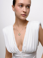 Колье "Sun black pearl" Gold