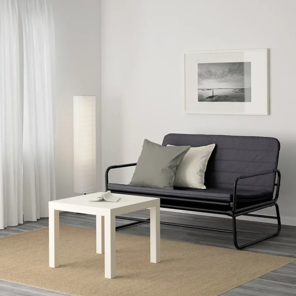 2-местный диван-кровать - IKEA HAMMARN, 78x85x128см, черный, ХАММАРН ИКЕА