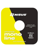 Леска для рыбалки Nisus MONOLINE Fluorescent Yellow Nylon 0,18mm/100m (N-MFY-018-100)