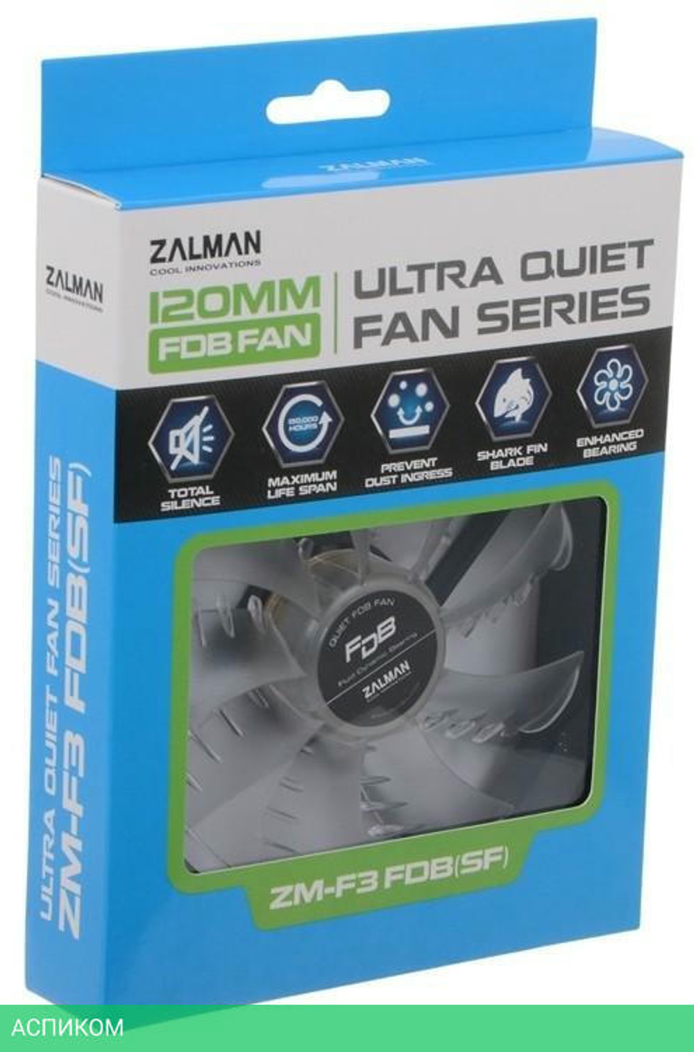 Кулер для корпуса Zalman ZM-F3 FDB (SF)