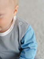 Лонгслив Колор блок "Пепел/Небо" 0+