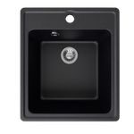 Мойка ML-GMS18 СТАНДАРТ прямоугольная, черный (308), 410*470*190мм