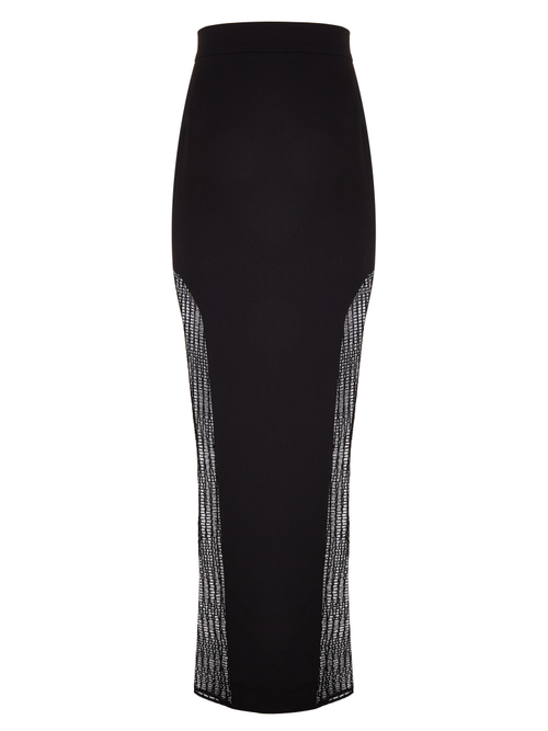 Юбка макси с сеткой