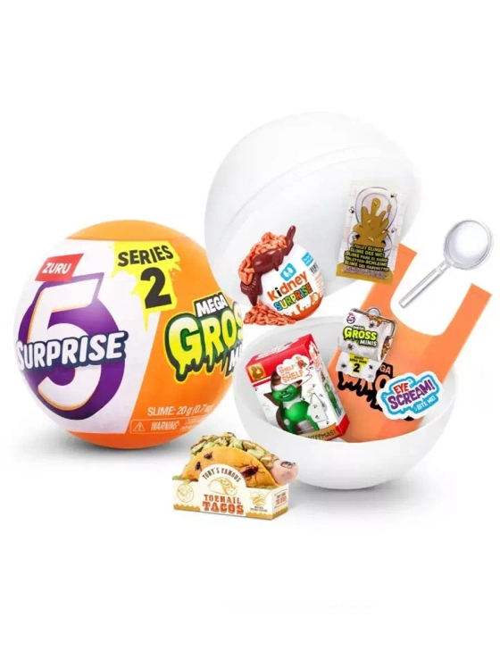 Шар 5 сюрпризов Зуру Mega Gross Minis 2 серия