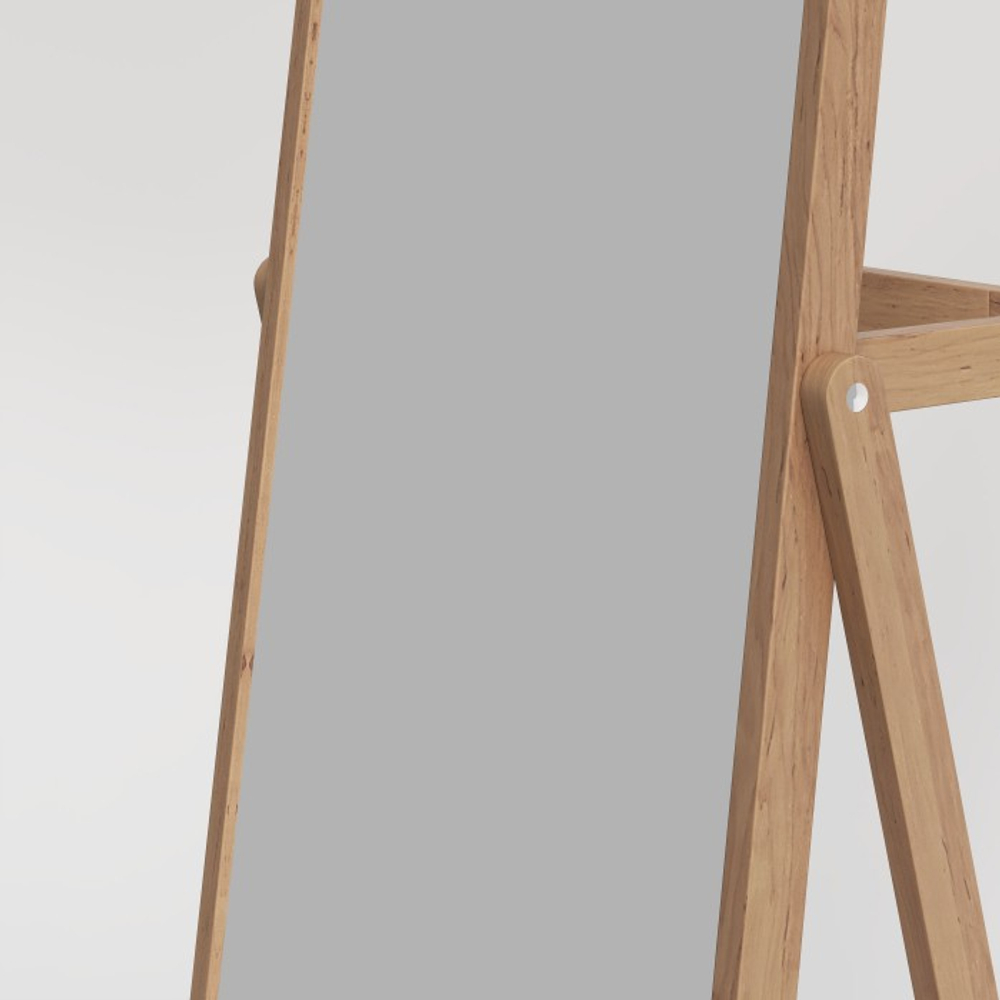 Зеркало напольное из массива дуба Lugos'Art