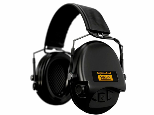Наушники активные Sordin (MSA) Supreme Pro-X Slim, чёрные (SOR74302-X/L-02-S)