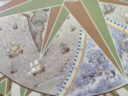 Jufeng Глобус-бар напольный со столиком d 33