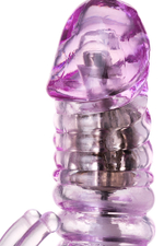 Вибратор с клиторальным стимулятором A-Toys by TOYF Serk High-Tech fantasy, TPE, фиолетовый, 24,5 см