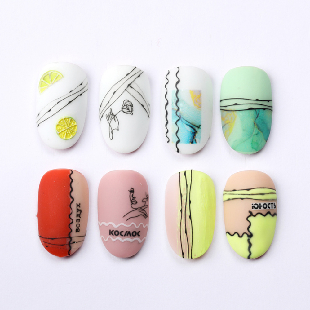 Charmicon 3D Silicone Stickers №122 Линии