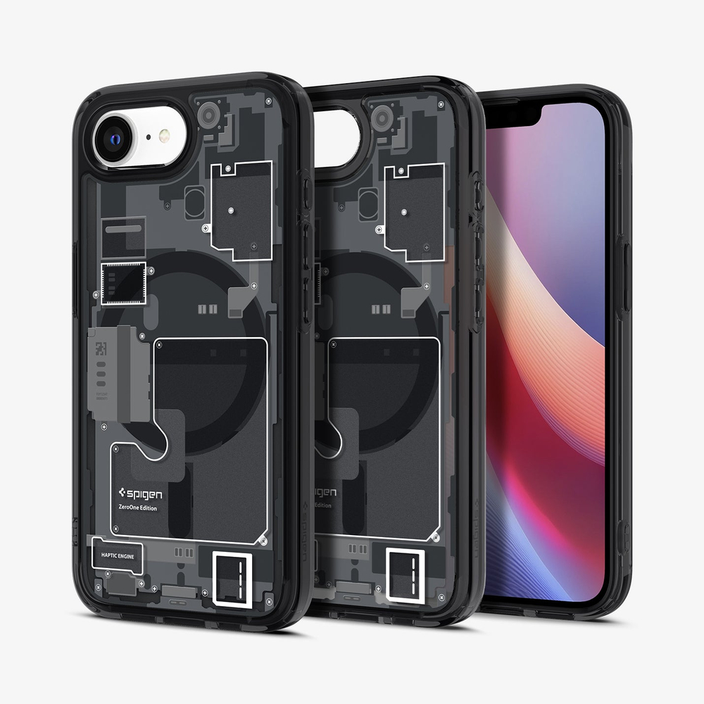 Чехол Spigen ULTRA HYBRID MAG Magsafe iPhone 16E ZERO ONE BLACK