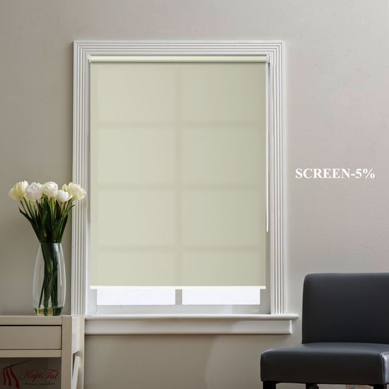 Рулонные шторы Mini - Screen (светло-серый) Скрин
