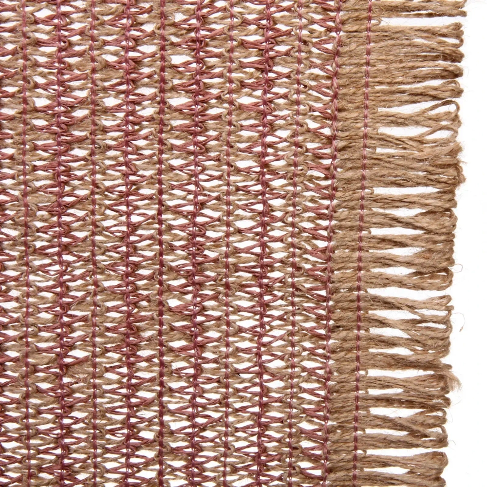 Салфетка на стол 30*45см «Бохо» плетеная розовая