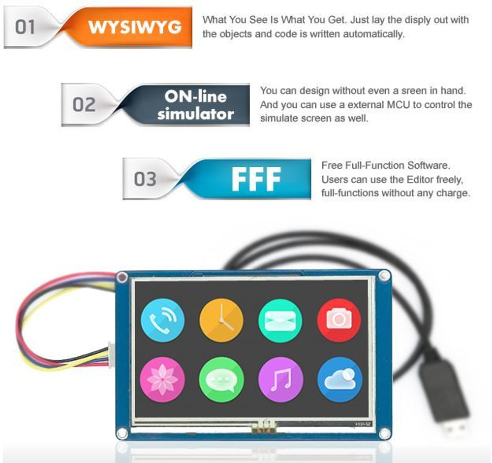 Дисплей Nextion NX3224T024 2.4"