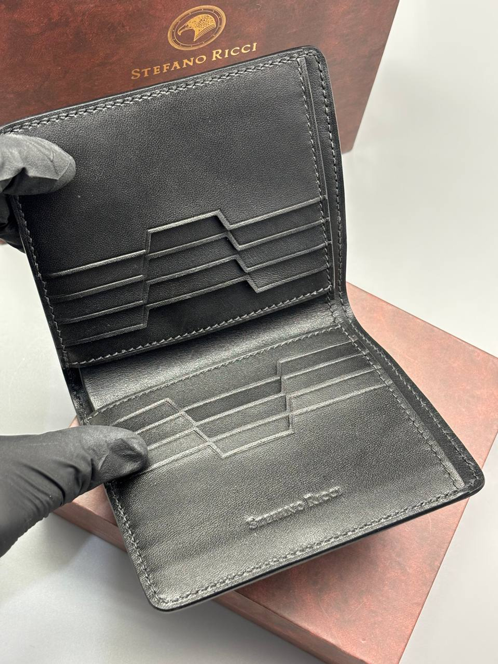 Кошелёк из кожи крокодила Stefano Ricci