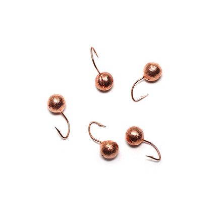 Мормышка вольф. точеная "ЯМАН" Дробь с отв., р.5, вес 1,2, цв. Медь